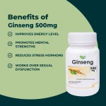 Ginseng 500mg Veg Capsules - Image 3
